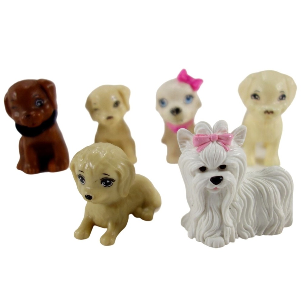 Mattel‎ Barbie Miniature Pet Dogs Lot of 6 Replacement Parts
